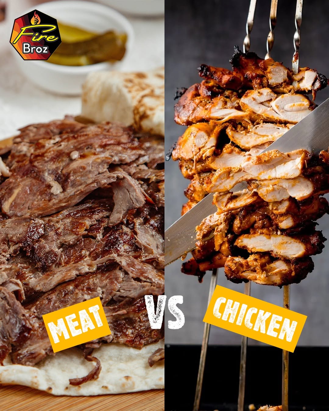 Kebabs Served at Fire Broz in Paisley 